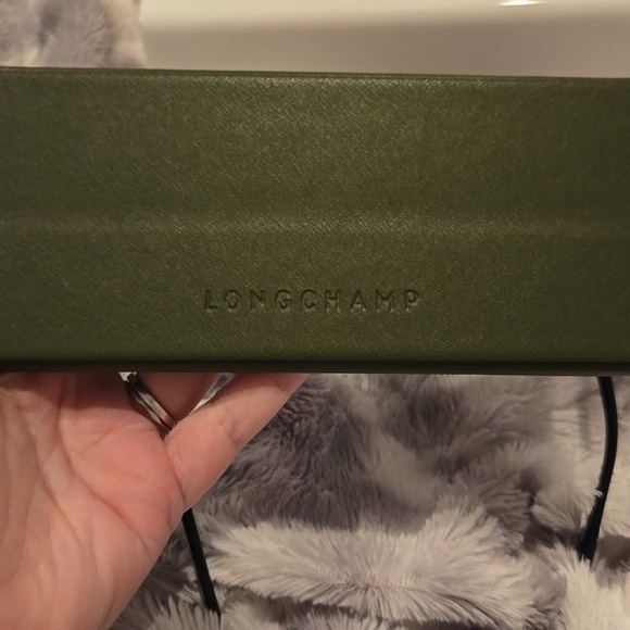 Longchamp Paris Black and Gold Cat Eye Sunglasses Brand New In Case main image 8